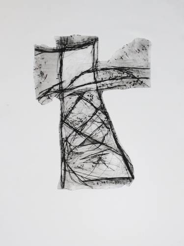 Original Abstract Expressionism Abstract Printmaking by Yana Kapina