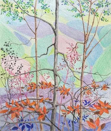 Original Contemporary Landscape Drawing by Ray Brandolino