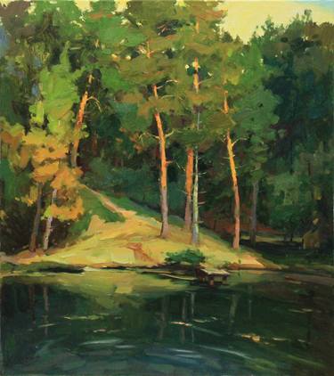 Original Expressionism Tree Paintings by Alisa Onipchenko-Cherniakovska