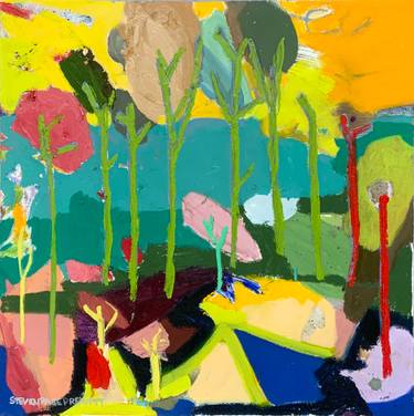 Original Abstract Expressionism Abstract Paintings by Steven Page Prewitt