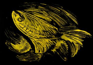 Original Abstract Fish Drawings by Tamila Zayferd
