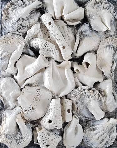 Original Abstract Seascape Sculpture by Sana Shaw