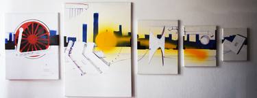 Original Surrealism Technology Paintings by Cyprian Holownia