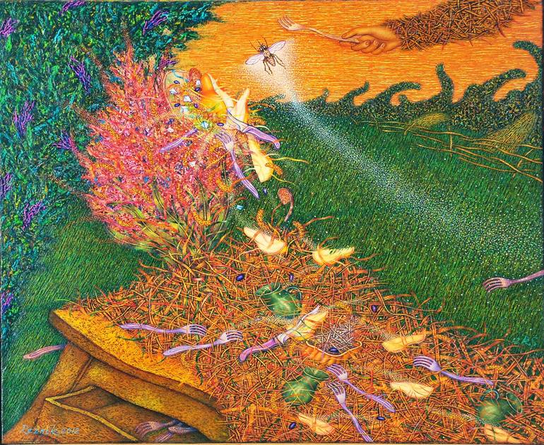 Original Figurative Fantasy Paintings by Alexandr Reznyk