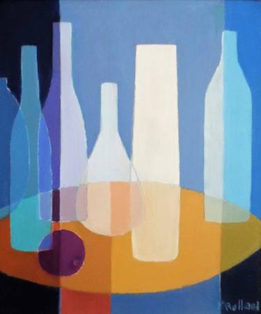 Original Figurative Still Life Paintings by Mireille Rolland