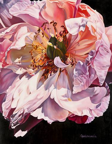 Original Contemporary Floral Printmaking by Irina Gretchanaia