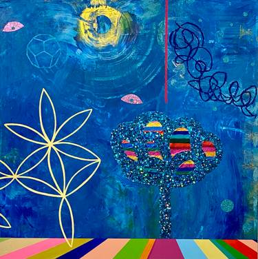 Original Abstract Outer Space Paintings by Katherine Baronet