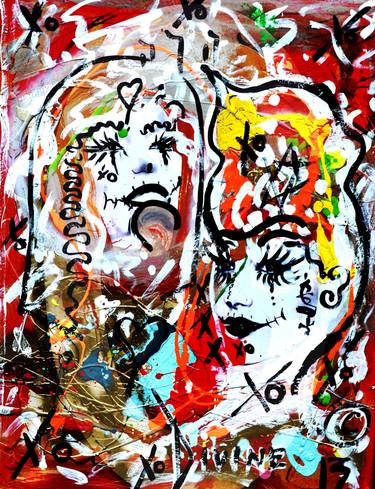 Original Abstract World Culture Painting by Grace Divine