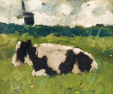 Original Impressionism Cows Digital by Tony Rubino