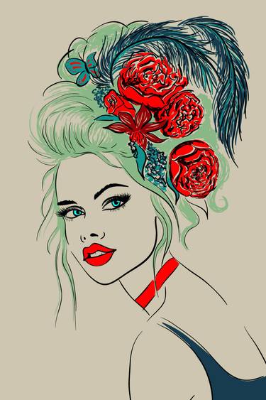 Original Impressionism Women Digital by Tony Rubino