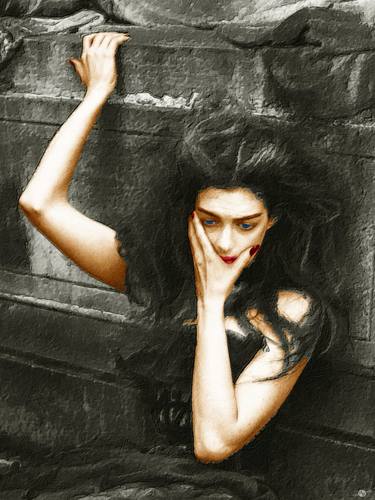 Original Pop Art Women Digital by Tony Rubino