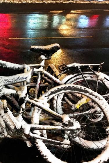 Original Pop Art Bicycle Digital by Tony Rubino
