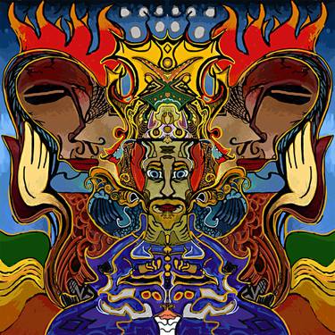 Original Modern Fantasy Mixed Media by Rhyan Taylor