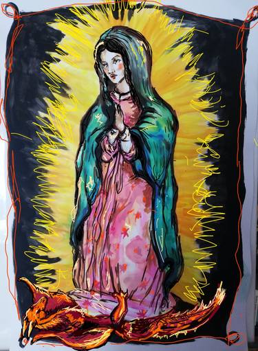 Original Conceptual Religion Printmaking by Xenia Toth