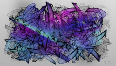Original Abstract Expressionism Abstract Mixed Media by Ryan Ovsienko