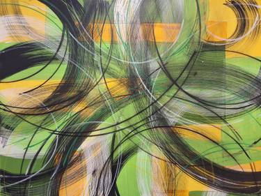 Original Abstract Expressionism Abstract Paintings by Dwayne Huzar