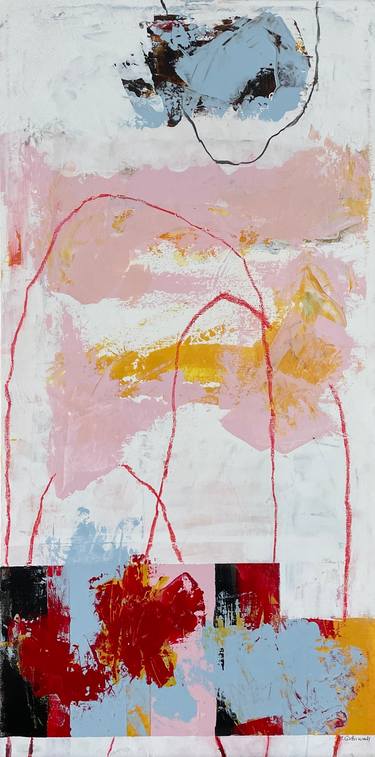 Original Abstract Expressionism Abstract Paintings by Irene Gronwall