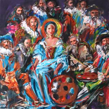Original Classicism People Paintings by Antigoni Tziora