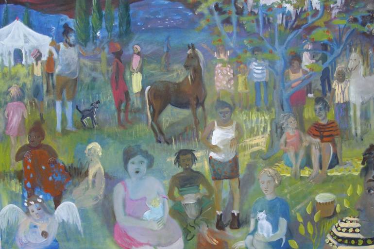Print of Fine Art People Paintings by Bea Jones