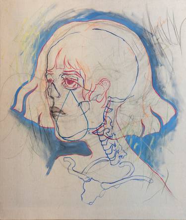 Original Portraiture Women Mixed Media by Alona Parnevych