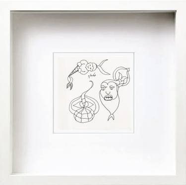Original Black & White Children Drawings by Göknil Gümüş Sungurtekin