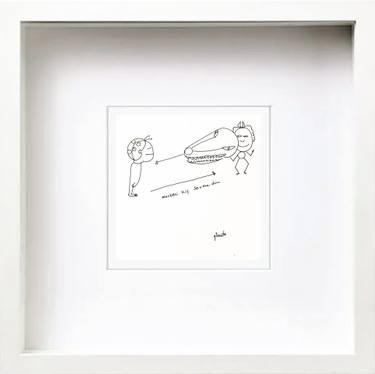 Original Expressionism People Drawings by Göknil Gümüş Sungurtekin