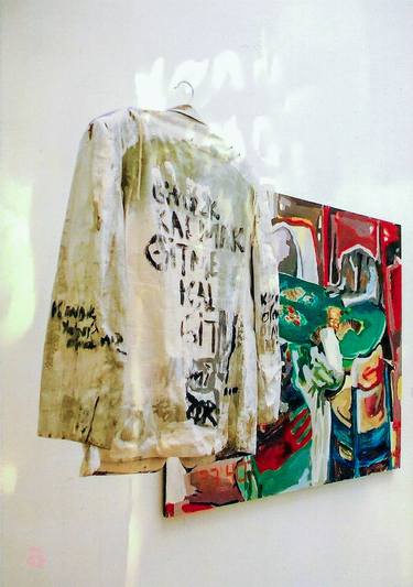 Original Expressionism People Installation by Göknil Gümüş Sungurtekin