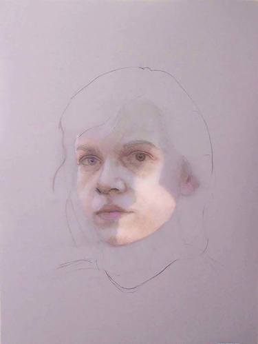 Original Figurative Portrait Drawings by Charity Henderson