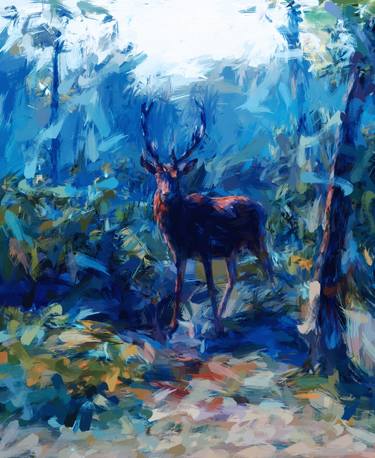 Original Figurative Animal Digital by Artsido Art