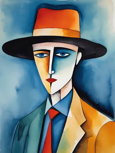 Original Abstract Portrait Digital by Dmitry O