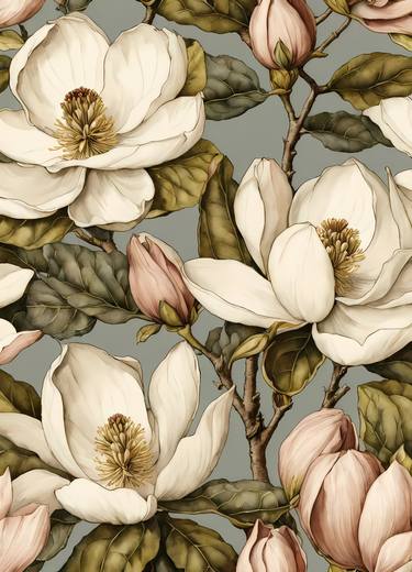 Original Abstract Floral Digital by Dmitry O