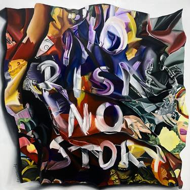 Print of Abstract Typography Paintings by Yagmur Turan