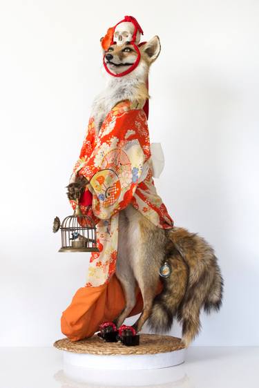 Original Folk Classical mythology Sculpture by Lucia Mocnay