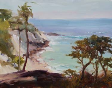 Original Expressionism Beach Painting by Howard Carr