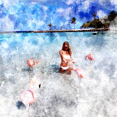 Original Illustration Seascape Mixed Media by Walter Zakarlo