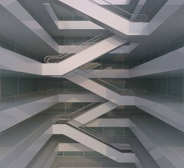 Original Photorealism Architecture Mixed Media by Marcus Jefferies