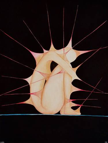 Original Conceptual Women Painting by Isabelle Duverger