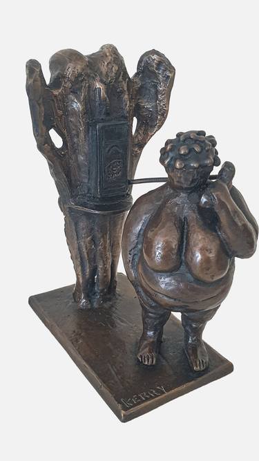 Original Figurative Fantasy Sculpture by Kerry Cannon