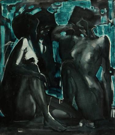 Original Contemporary Nude Painting by Ros Dudchenko