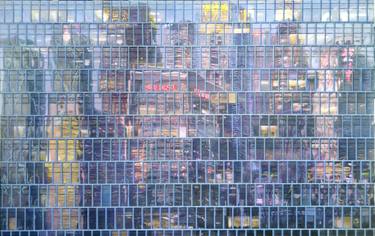 Original Abstract Expressionism Architecture Paintings by Cai Lixian
