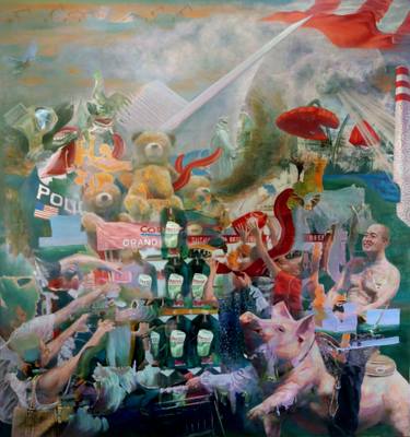 Original Conceptual World Culture Paintings by Cai Lixian