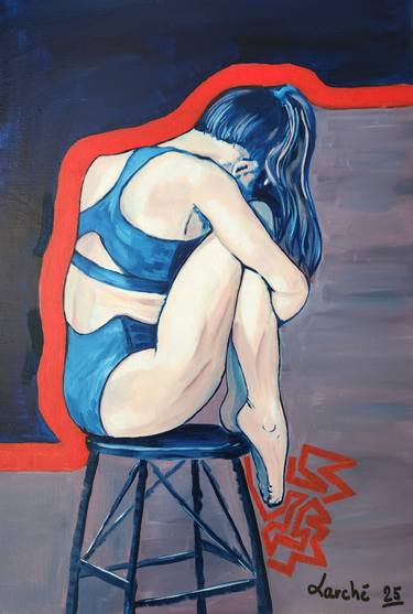 Original Contemporary Body Painting by Jean Francois Larche