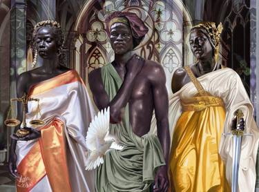 Original Conceptual Religion Mixed Media by Masa Zodros