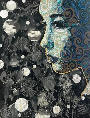 Original Conceptual Women Painting by Fabiana Vizzani Reis