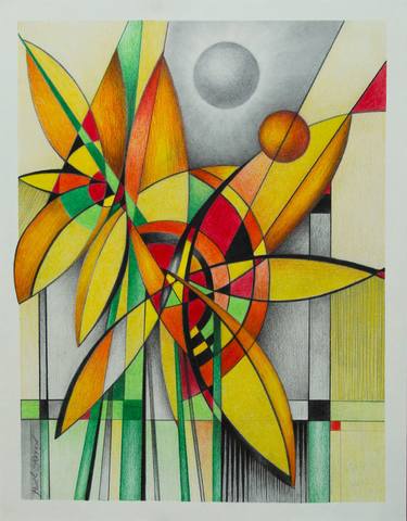 Original Contemporary Abstract Drawing by Pavel Stoykov